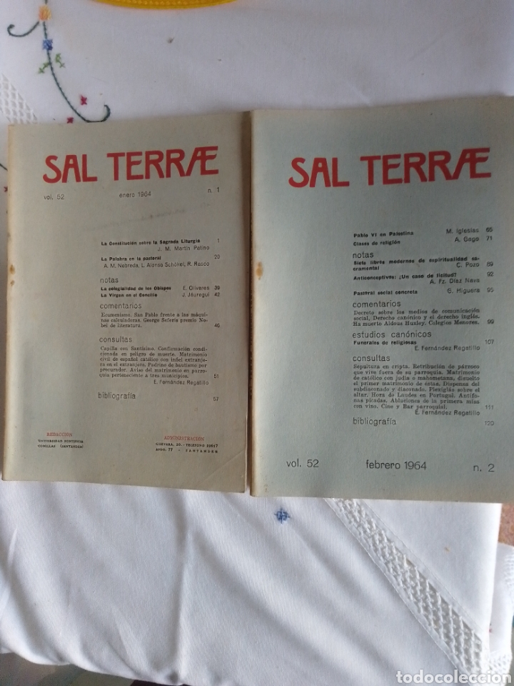 Collectionnisme de Revues et Journaux: sal terrae 1964