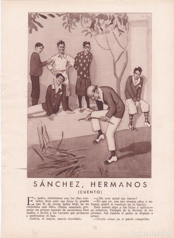 Colecionismo de Revistas e Jornais: S&aacute;nchez hermanos / cuento de Luis de Villava con dibujos de Huertas - 1931