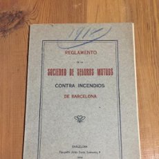 Coleccionismo de Revistas y Periódicos: ANTIGUA REVISTA SOCIEDAD DE SEGUROS MUTUOS CONTRA INCENDIOS DE BARCELONA AÑO 1918
