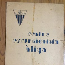 Coleccionismo de Revistas y Periódicos: ANTIGUA REVISTA / FOLLETO CENTRE EXCURSIONISTA ÀLIGA BARCELONA AÑO 1934 NUMERO 28