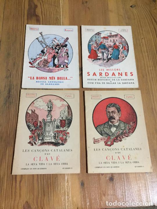 Sammeln von Zeitschriften und Zeitungen: Antigua 4revista les can&ccedil;ons catalanes d'en Clav&eacute; y recull antol&oacute;gic de sardanes les millor a&ntilde;os 50