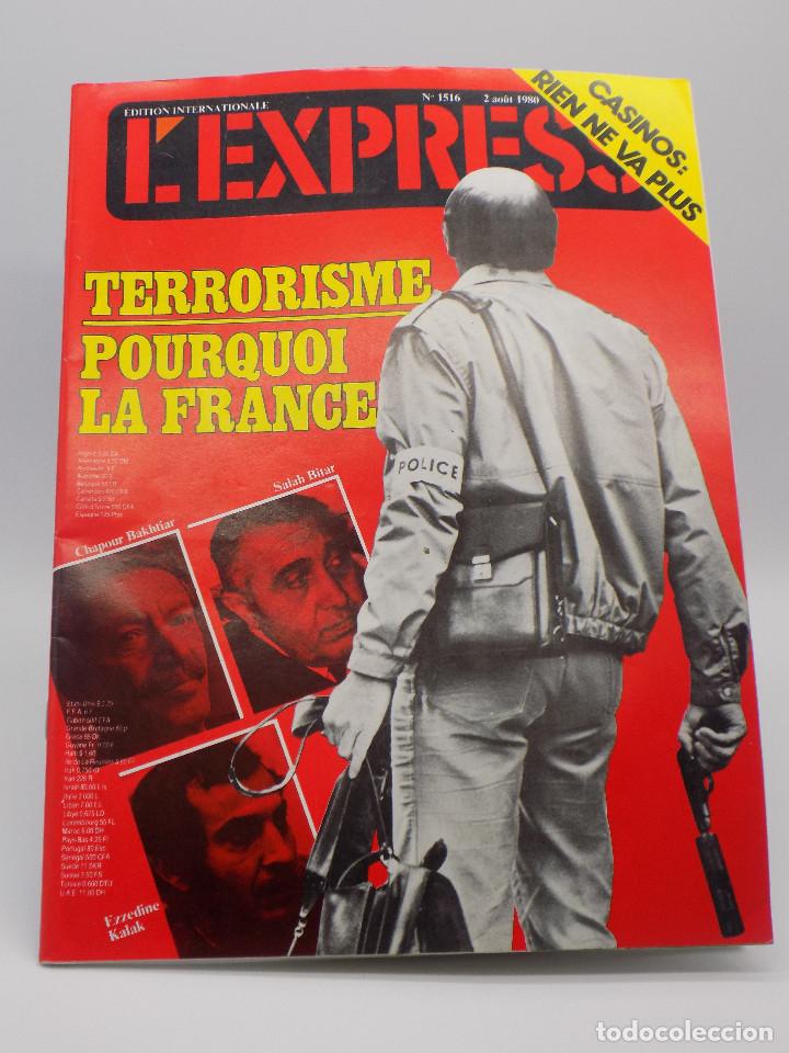 Collezionismo di Riviste e Giornali: REVISTA FRANCESA L`ESPRESS N.1516-1980