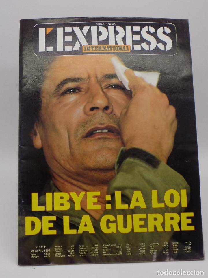 Collezionismo di Riviste e Giornali: REVISTA FRANCESA L`ESPRESS N.1815-1986