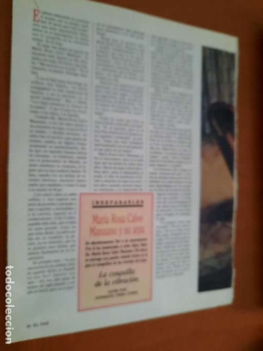 Coleccionismo de Revistas y Peri&oacute;dicos: MARIA ROSA CALVO MANZANO. JAVIER GO&Ntilde;I. 4 P&Aacute;GINAS DESCONOCEMOS REVISTA Y FECHA. BUEN ESTADO. GRAPA