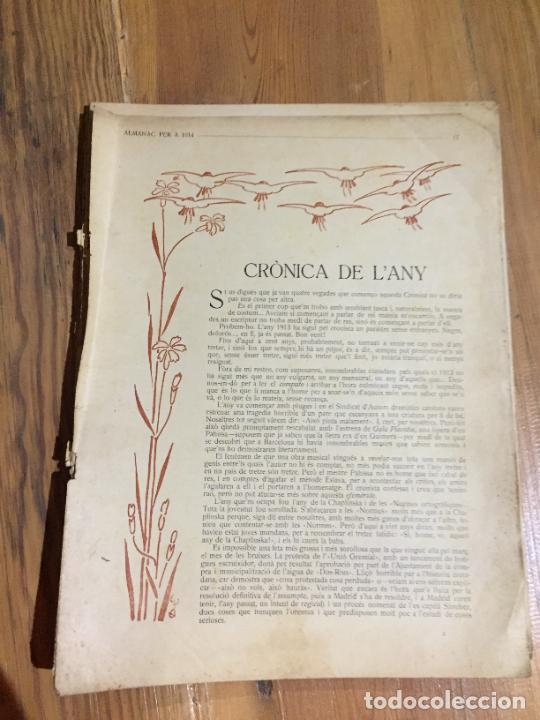 Collection Magazines and Newspapers: Antigua revista sin portadas l'esquella de la Torratxa almanac per a 1914