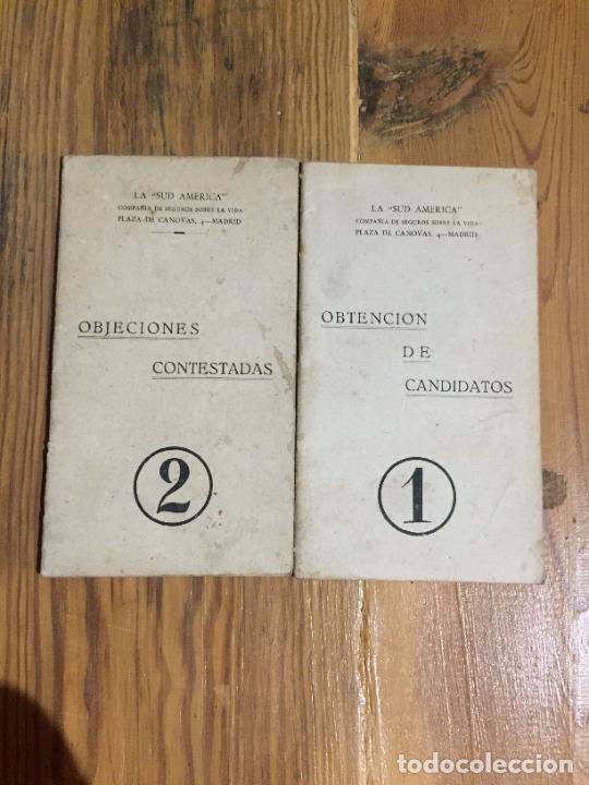 Collection Magazines and Newspapers: Antigua revista objeciones contestadas 1-2 la Sud America compa&ntilde;ia de seguros de vida a&ntilde;os 20-30