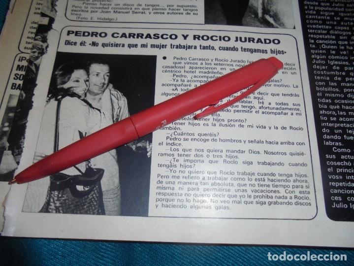 Coleccionismo de Revistas y Peri&oacute;dicos: RECORTE : ROCIO JURADO Y PEDRO CARRASCO. SEMANA, JULIO 1976 (#)