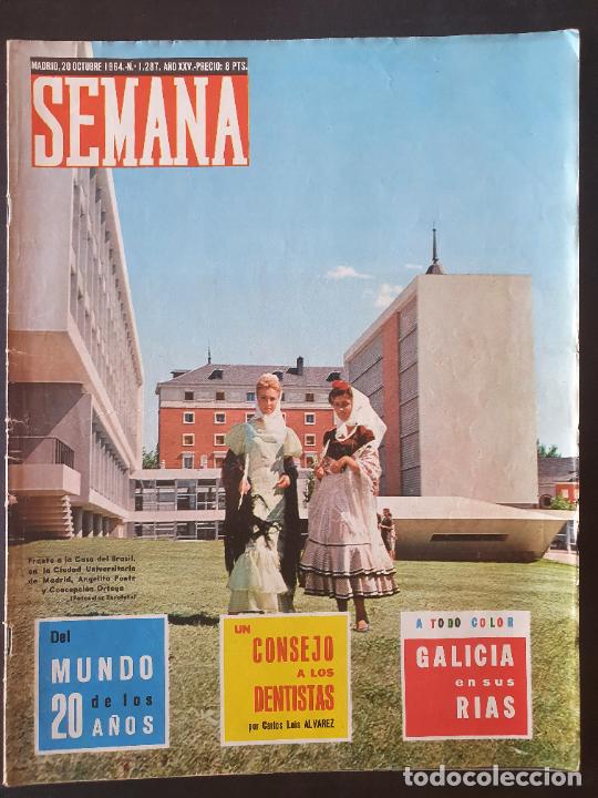 Coleccionismo de Revistas y Peri&oacute;dicos: REVISTA SEMANA N&ordm; 1287 - 20 Octubre 1964. Galicia en sus r&iacute;as