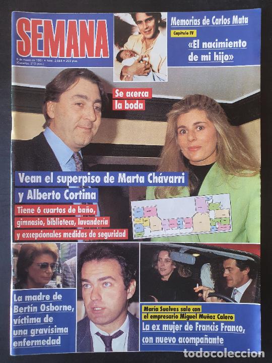 Coleccionismo de Revistas y Peri&oacute;dicos: REVISTA SEMANA N&ordm; 2664 - A&Ntilde;O 1991 - MARTA CHAVARRI ALBERTO CORTINA