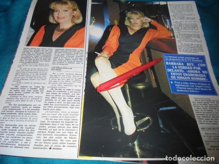 Coleccionismo de revistas y peri&oacute;dicos: RECORTE : BARBARA REY, CON LA VERDAD POR DELANTE. SEMANA, MARZO 1990 (#)