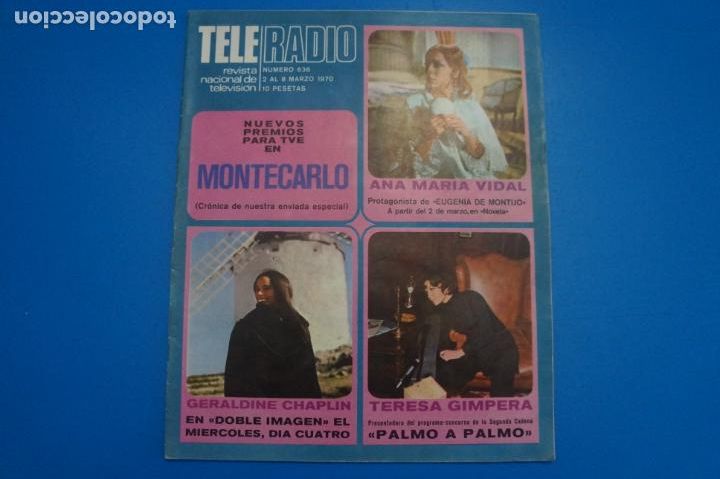 Coleccionismo de Revistas y Peri&oacute;dicos: REVISTA TELERADIO TERESA GIMPERA GERALDINE CHAPLIN TICO Y YALE LOS 3 SUDAMERICANOS N&ordm; 636 L2