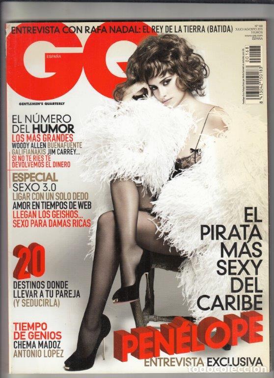 Collezionismo di Riviste e Giornali: REVISTA GQ N&ordm; 168 A&Ntilde;O 2011. PEN&Eacute;LOPE CRUZ. RAFA NADAL. ESPECIAL SEXO 3.0. EL N&Uacute;MERO DEL HUMOR.
