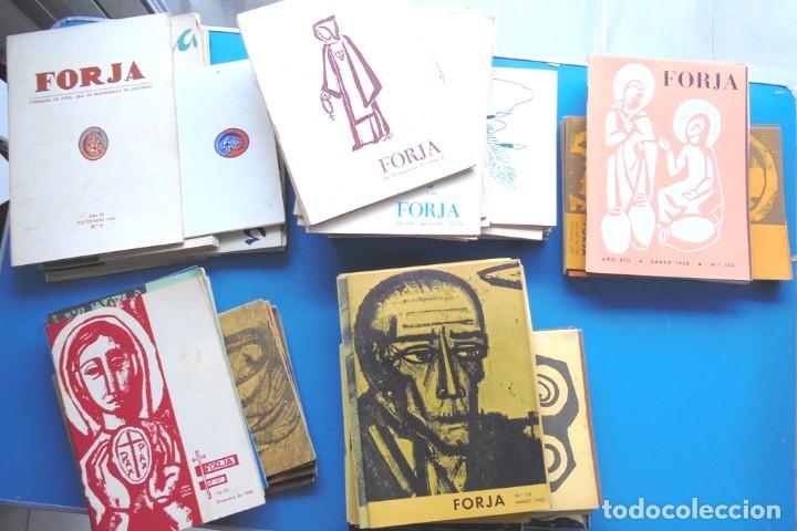 Coleccionismo de Revistas y Peri&oacute;dicos: Lot 120 n&uacute;meros revista Forja, Cofrad&iacute;a de Nuestra Sra. de Montserrat de Virt&egrave;lia 1947-1966
