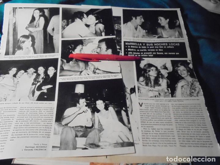 Coleccionismo de Revistas y Peri&oacute;dicos: RECORTE : MARBELLA Y SUS NOCHES LOCAS : JULIO IGLESIAS. SEMANA, SPTMBRE 1978 (#)