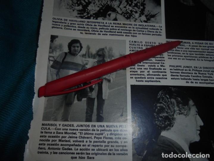 Coleccionismo de revistas y peri&oacute;dicos: RECORTE : CAMILO SESTO CON ANDREA BROSTON . HOLA, JULIO 1982 ()