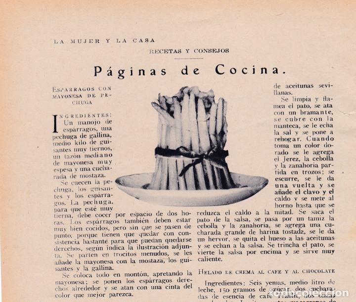 Coleccionismo de revistas y peri&oacute;dicos: P&aacute;gina de cocina / por Nelo Chen&uacute; - 1930