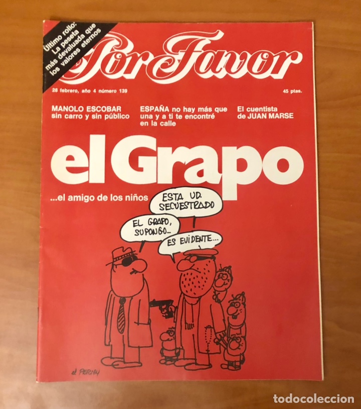Collection Magazines and Newspapers: POR FAVOR, 28 DE FEBRERO 1977, A&Ntilde;O 4, NUMERO 139, (GARBO EDITORIAL)