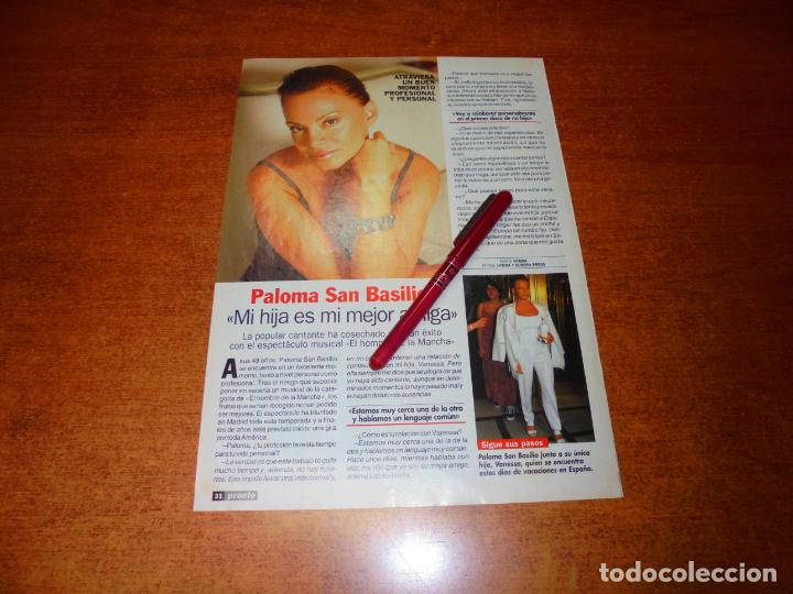 Coleccionismo de Revistas y Peri&oacute;dicos: CLIPPING 1998: PALOMA SAN BASILIO