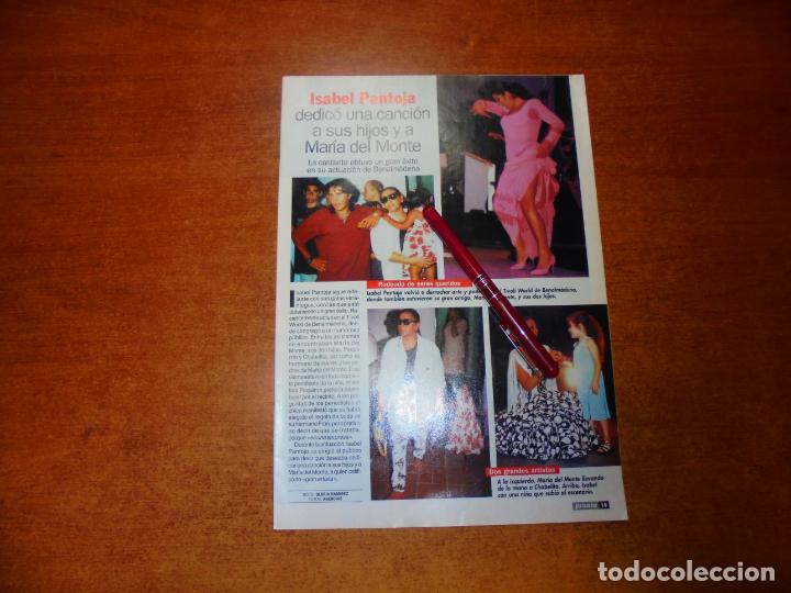 Coleccionismo de Revistas y Peri&oacute;dicos: CLIPPING 1998: ISABEL PANTOJA, MAR&Iacute;A DEL MONTE- ALAIN DELON. ROMY SCHNEIDER. MIREILLE DARC.