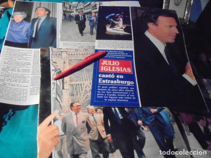 Coleccionismo de Revistas y Peri&oacute;dicos: RECORTE : JULIO IGLESIAS CANTO EN ESTRASBURGO. SEMANA, MAYO 1989 (#)