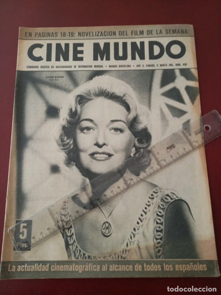 Coleccionismo de revistas y peri&oacute;dicos: cine mundo - alan ladd - esther williams - karin bootn - katy jurado - elizabet taylor