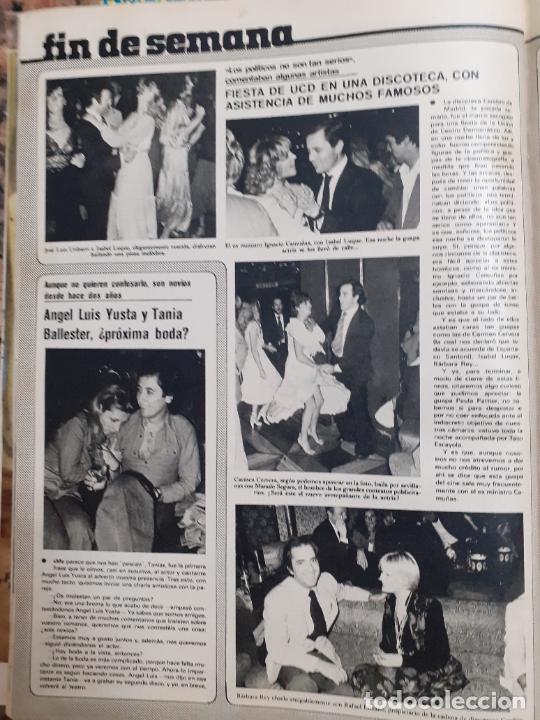 Coleccionismo de revistas y peri&oacute;dicos: TITA CERVERA CARMEN THYSSEN MISS ESPA&Ntilde;A BARBARA REY EN LA FIESTA DE UCD