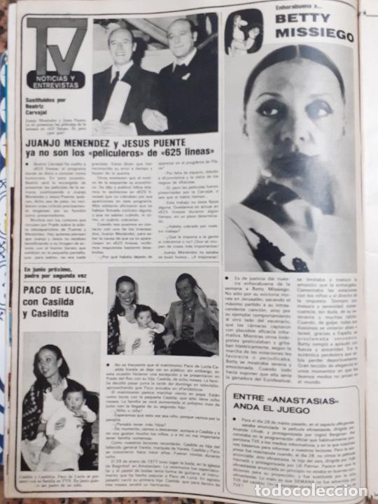 Coleccionismo de revistas y peri&oacute;dicos: BETTY MISSIEGO JUANJO MENENDEZ JESUS PUENTE PACO DE LUCIA CASILDA