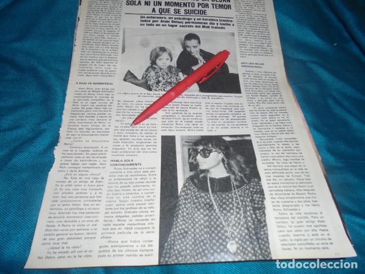 Coleccionismo de Revistas y Peri&oacute;dicos: RECORTE : ROMY SCHNEIDER, TEMEN QUE SE SUICIDE. SEMANA, AGOSTO 1981 (#)