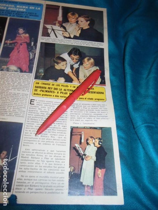 Coleccionismo de revistas y peri&oacute;dicos: RECORTE : BARBARA REY Y PILAR VELAZQUEZ. SEMANA, OCTBRE 1976 (#)