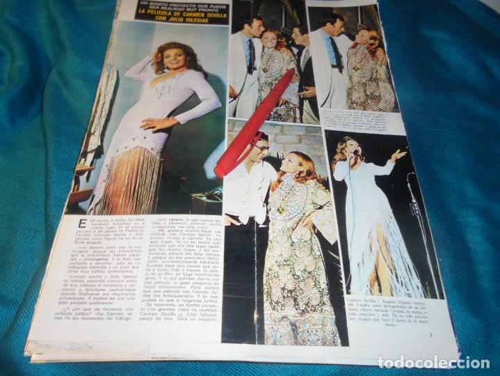 Coleccionismo de Revistas y Peri&oacute;dicos: RECORTE : PELICULA DE CARMEN SEVILLA Y JULIO IGLESIAS. SEMANA, JULIO 1971 (#)