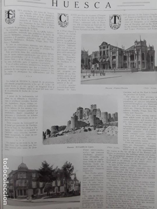 Collection Magazines and Newspapers: HUESCA TIPOS ANSOTANOS CASTILLO LOARRE BARBASTRO CANFRANC LA CAMPANA HUESCA 5 HOJAS A&Ntilde;O 1930