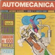 Coleccionismo de Revistas y Periódicos: REVISTA AUTOMECÁNICA Nº 1. MAYO 1969. AUTOMEC-1. Lote 234400455