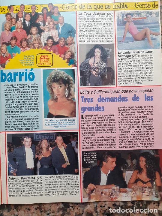 Coleccionismo de Revistas y Peri&oacute;dicos: santa barbara LA TOYA LATOYA JACKSON MARIA JOSE SANTIAGO LAURA CONTI ANTONIO BANDERAS LOLITA FLORES