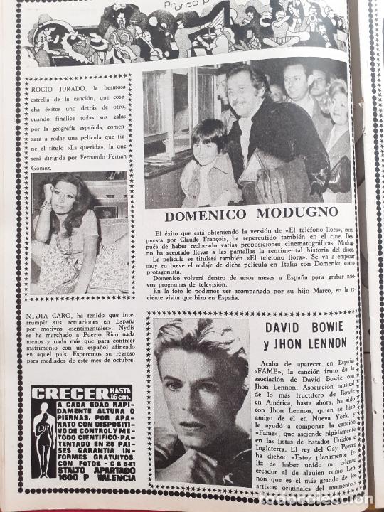 Coleccionismo de Revistas y Peri&oacute;dicos: DOMENICO MODUGNO DAVID BOWIE ROCIO JURADO