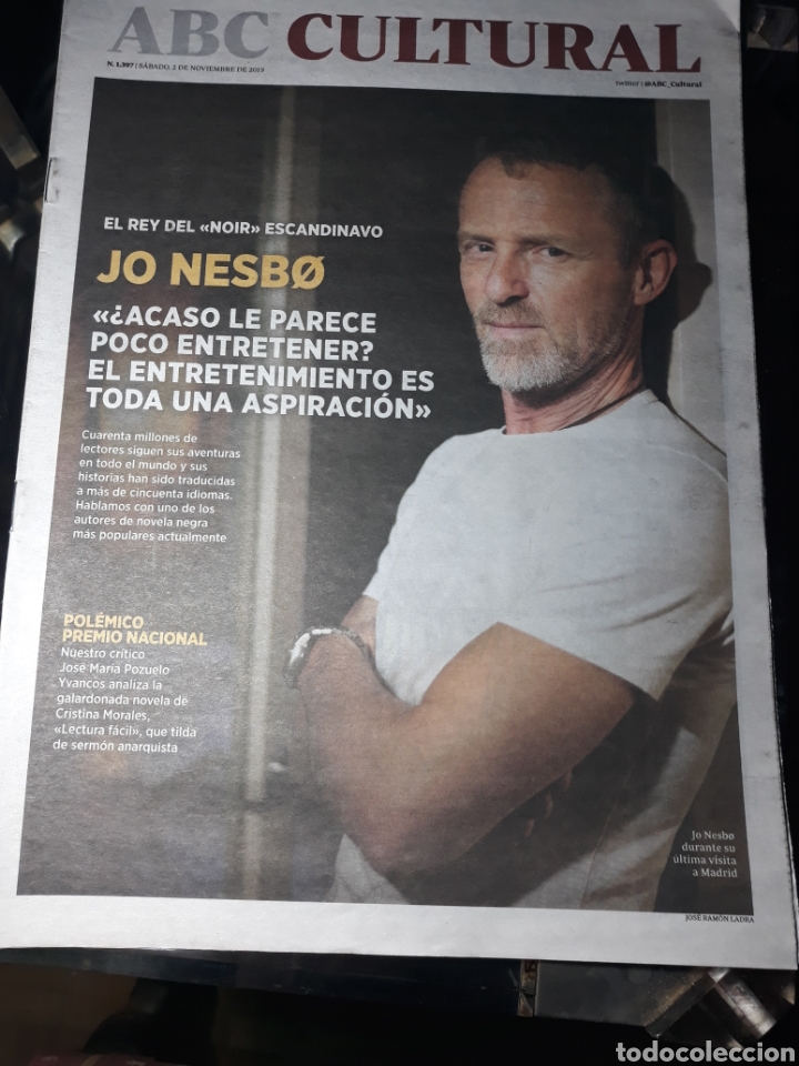 Coleccionismo de Revistas y Peri&oacute;dicos: ABC CULTURAL N&deg; 1397 .2 NOVIEMBRE 2019 .JO NESBO EL REY DEL NOIR ESCANDINAVO