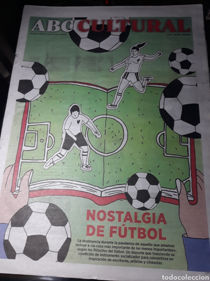 Coleccionismo de Revistas y Peri&oacute;dicos: ABC CULTURAL N&deg; 1427 . 30 MAYO 2020 . NOSTALGIA DE FUTBOL.
