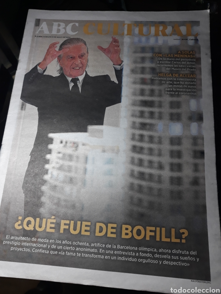 Coleccionismo de Revistas y Peri&oacute;dicos: ABC CULTURAL. N&deg; 1424 . 9 MAYO 2020 . &iquest; QU&Eacute; FUE DE BOFILL ?