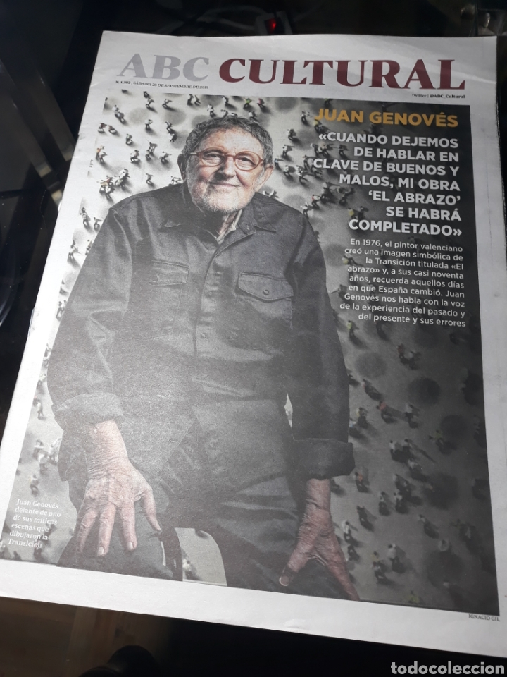 Coleccionismo de Revistas y Peri&oacute;dicos: ABC CULTURAL N&deg; 1392 . 28 SEPTIEMBRE 2019 . ENTREVISTA A JUAN GENOV&Eacute;S