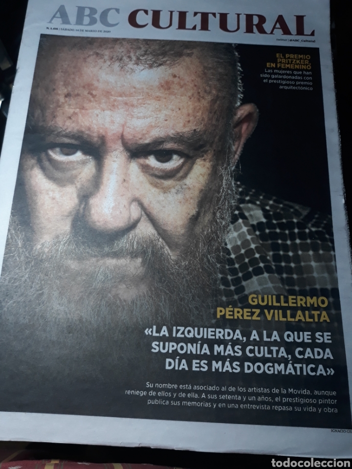 Coleccionismo de Revistas y Peri&oacute;dicos: ABC CULTURAL N&deg; 1416 14 MARZO 2020 .ENTREVISTA A GUILLERMO P&Eacute;REZ VILLALTA
