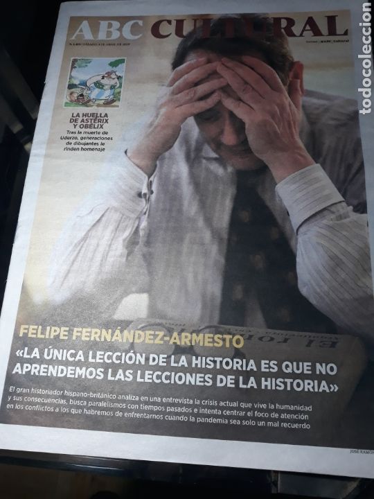Coleccionismo de Revistas y Peri&oacute;dicos: ABC CULTURAL N&deg; 1419 4 ABRIL 2020 . ENTREVISTA A FELIPE FERN&Aacute;NDEZ- ARMESTO.