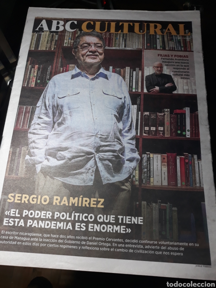 Coleccionismo de Revistas y Peri&oacute;dicos: ABC CULTURAL N&deg; 1423 . 2 MAYO 2020 ENTREVISTA A SERGIO RAMIREZ . ESCRITOR NICARAG&Uuml;ENSE.