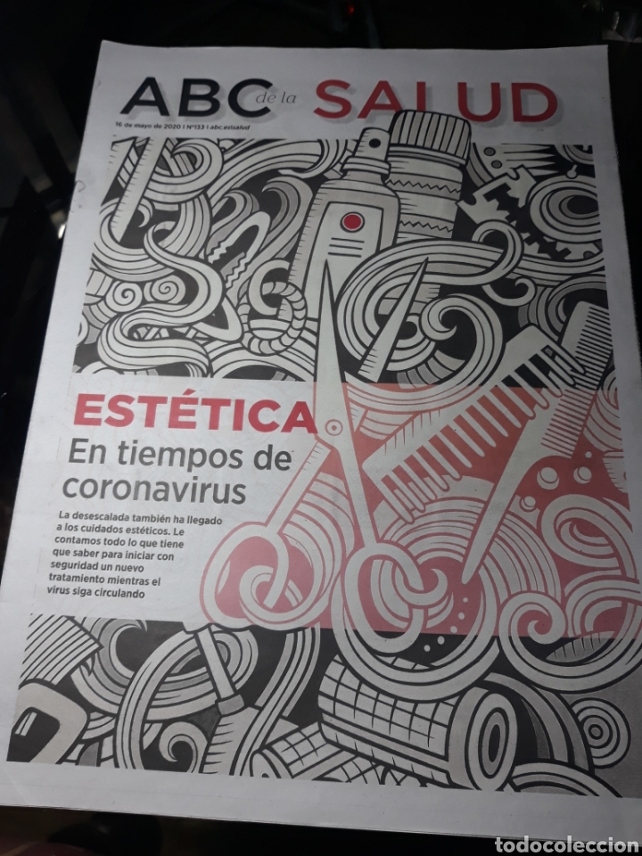 Coleccionismo de revistas y peri&oacute;dicos: ABC SALUD N&deg; 133 16 MAYO 2020 . EST&Eacute;TICA EN TIEMPOS DE CORONAVIRUS.