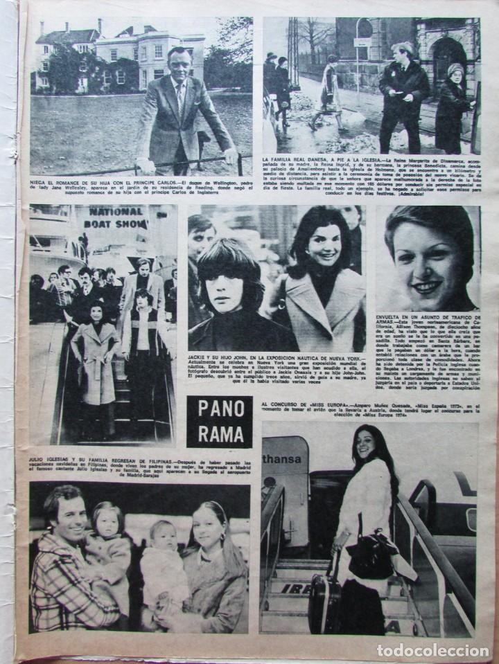 Coleccionismo de Revistas y Peri&oacute;dicos: RECORTE REVISTA HOLA N.&ordm; 1535 1974 JULIO IGLESIAS, AMPARO MU&Ntilde;OZ, MISS EUROPA