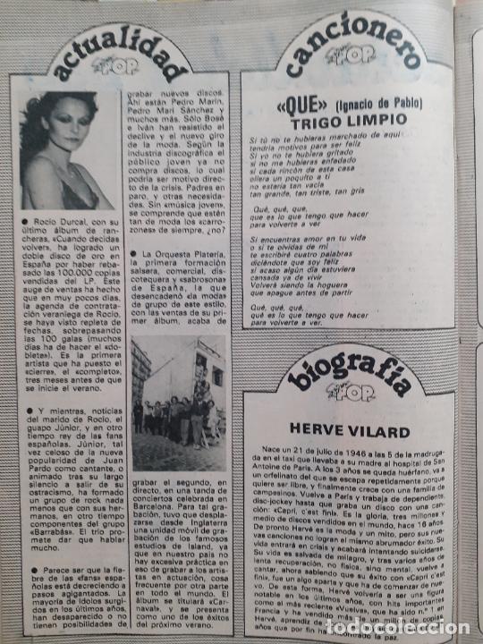 Coleccionismo de Revistas y Peri&oacute;dicos: ROCIO DURCAL ORQUESTA PLATERIA TRIGO LIMPIO HERVE VILARD