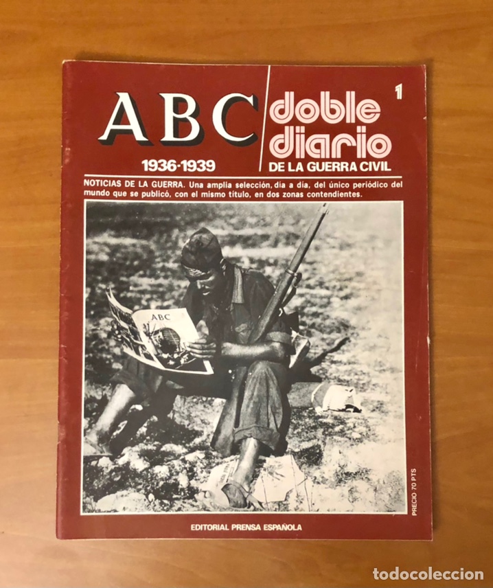 Coleccionismo de Revistas y Peri&oacute;dicos: ABC, DOBLE DIARIO DE LA GUERRA CIVIL, 1936-1939, NUMERO 1, (EDITORIAL PRENSA ESPA&Ntilde;OLA)