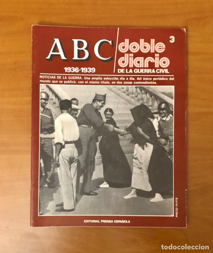 Coleccionismo de Revistas y Peri&oacute;dicos: ABC, DOBLE DIARIO DE LA GUERRA CIVIL, 1936-1939, NUMERO 3, (EDITORIAL PRENSA ESPA&Ntilde;OLA)