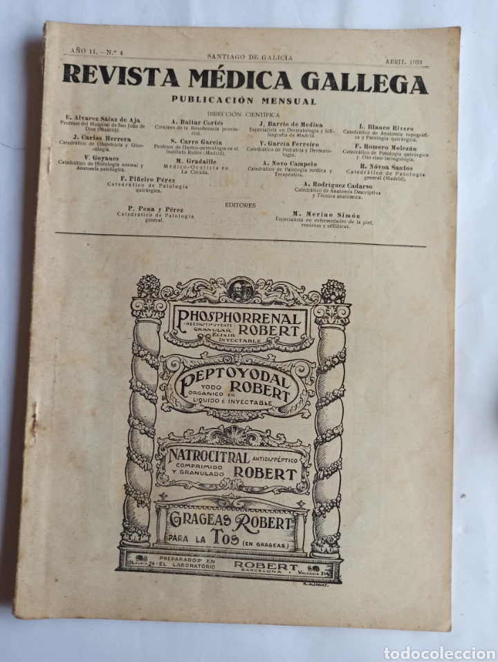Coleccionismo de Revistas y Peri&oacute;dicos: Revista M&eacute;dica Gallega. A&ntilde;o 1931. Galicia.