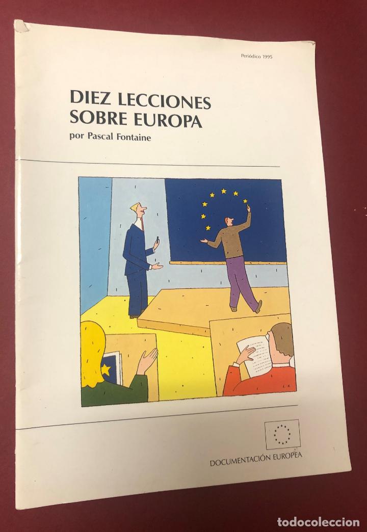 Coleccionismo de revistas y peri&oacute;dicos: LIBRITO FOLLETO DOCUMENTACION EUROPEA, 10 LECCIONES SOBRE EUROPA. A&Ntilde;O 1995, 46 PAGINAS