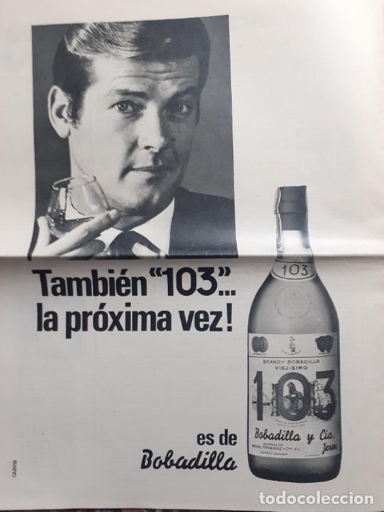 Coleccionismo de Revistas y Peri&oacute;dicos: 68 ANUNCIO BRANDY 103 ETIQUETA BLANCA ROGER MOORE JAMES BOND 007