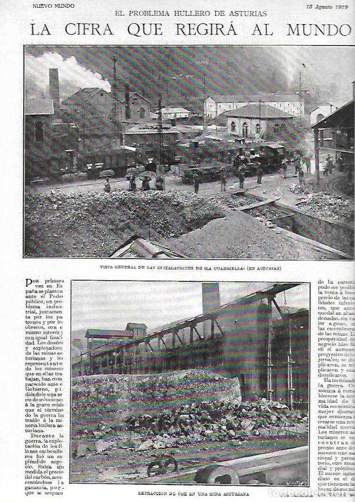 Colecionismo de Revistas e Jornais: &Ntilde;O 1919 MINERIA ASTURIAS LA CUADRIELLA INAUGURACION TREN RIPOLL RIBES ASESINATO PABLO SABATER BRETON